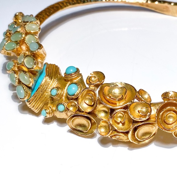 Rare Yves Saint Laurent Arty Brutalist Choker Necklace - Picture 10 of 16